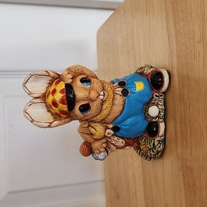 Woodlander Hand Painted Stoneware. "Robert"‎ golfer.